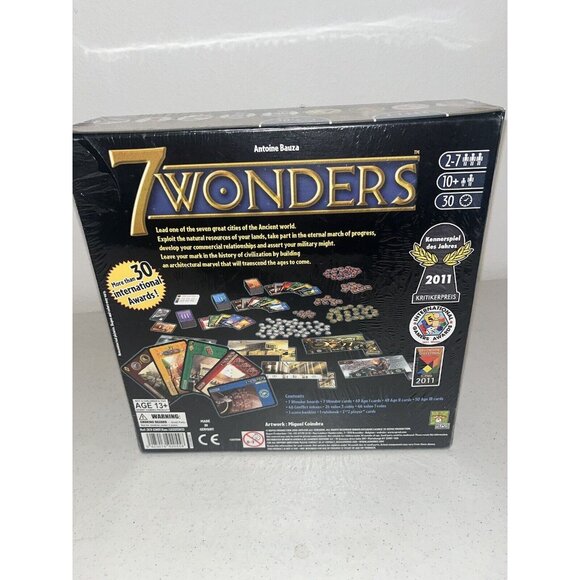 7 Wonders Strategy Board Game Antoine Bauza Repos Production LFCABD281 SEV-EN01 - Picture 4 of 11